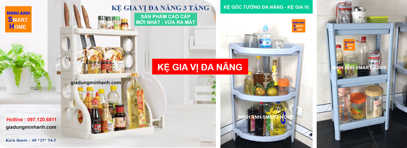 KỆ ĐỰNG GIA VỊ