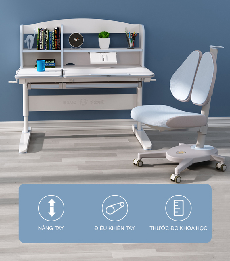 Bàn Học Chống Gù Chống Cận Dài 120cm DRZ-12006