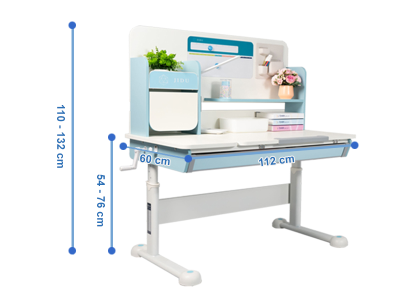 Kích thước bàn học thông minh chống gù chống cận nâng hạ chiều cao  M1112