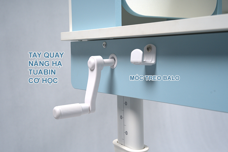 Tay quay nâng hạ nhẹ nhàng của bàn học thông minh M-1090