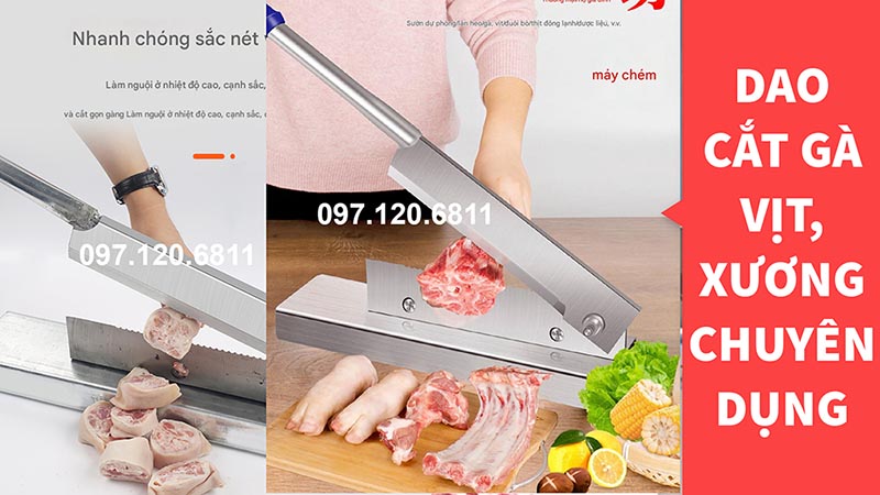 Dao cắt gà, cắt xương, cắt cá đa năng