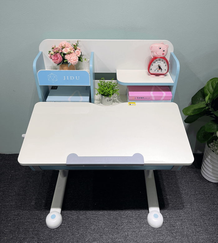 Bàn học thông minh nâng hạ chiều cao thiết kế tinh gọn, sang trọng, ngăn nắp