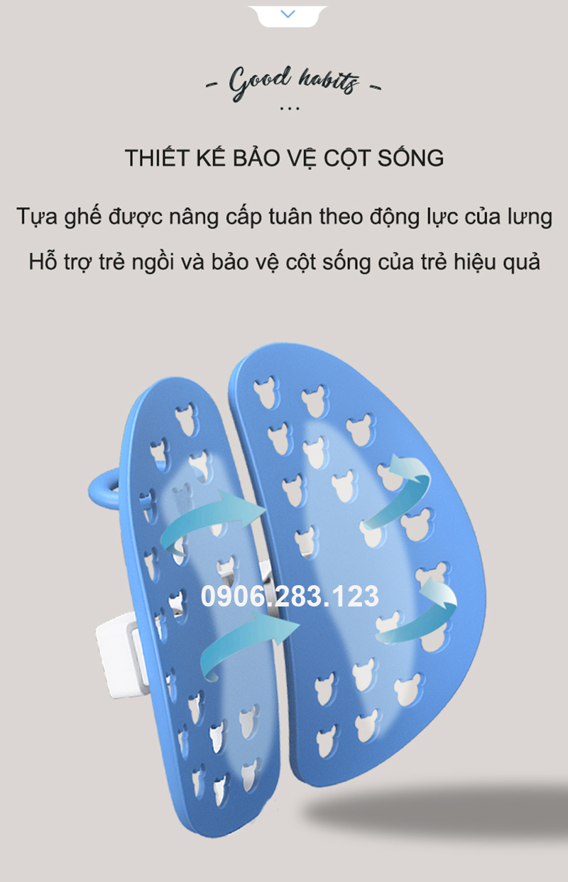 ghế chống gù thiết kế bảo vệ cột sống