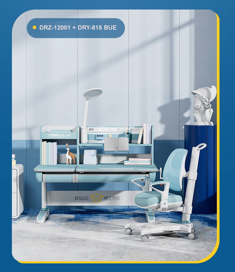 Mẫu bàn học chống gù chống cận cao cấp kết họp chiếc ghế chống gù cao cấp