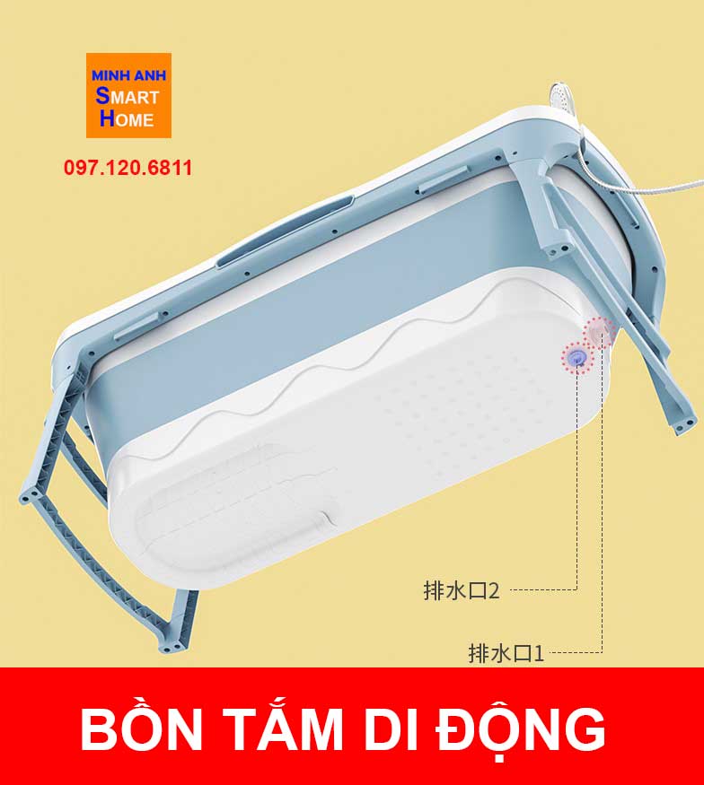 Bồn tắm di dộng mẫu nào phổ biến hiện nay ?
