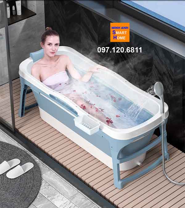 bồn tắm gấp gọn cho bé và người lớn