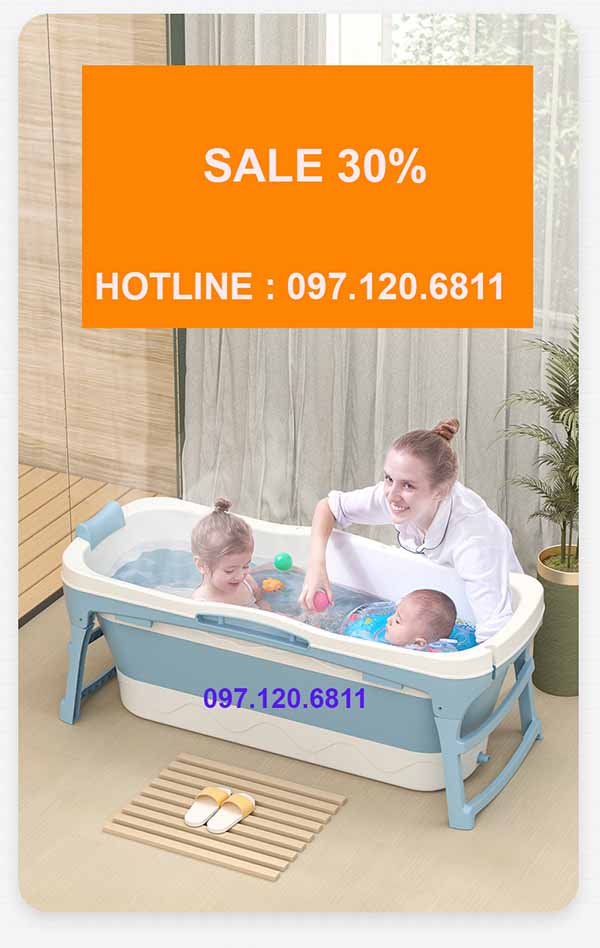 bồn tắm gấp gọn chương trình ưu đãi lơn
