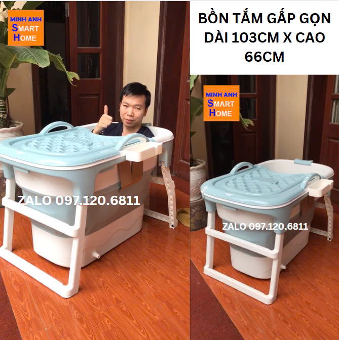 Bồn tắm gấp gọn người lớn dài 103cm
