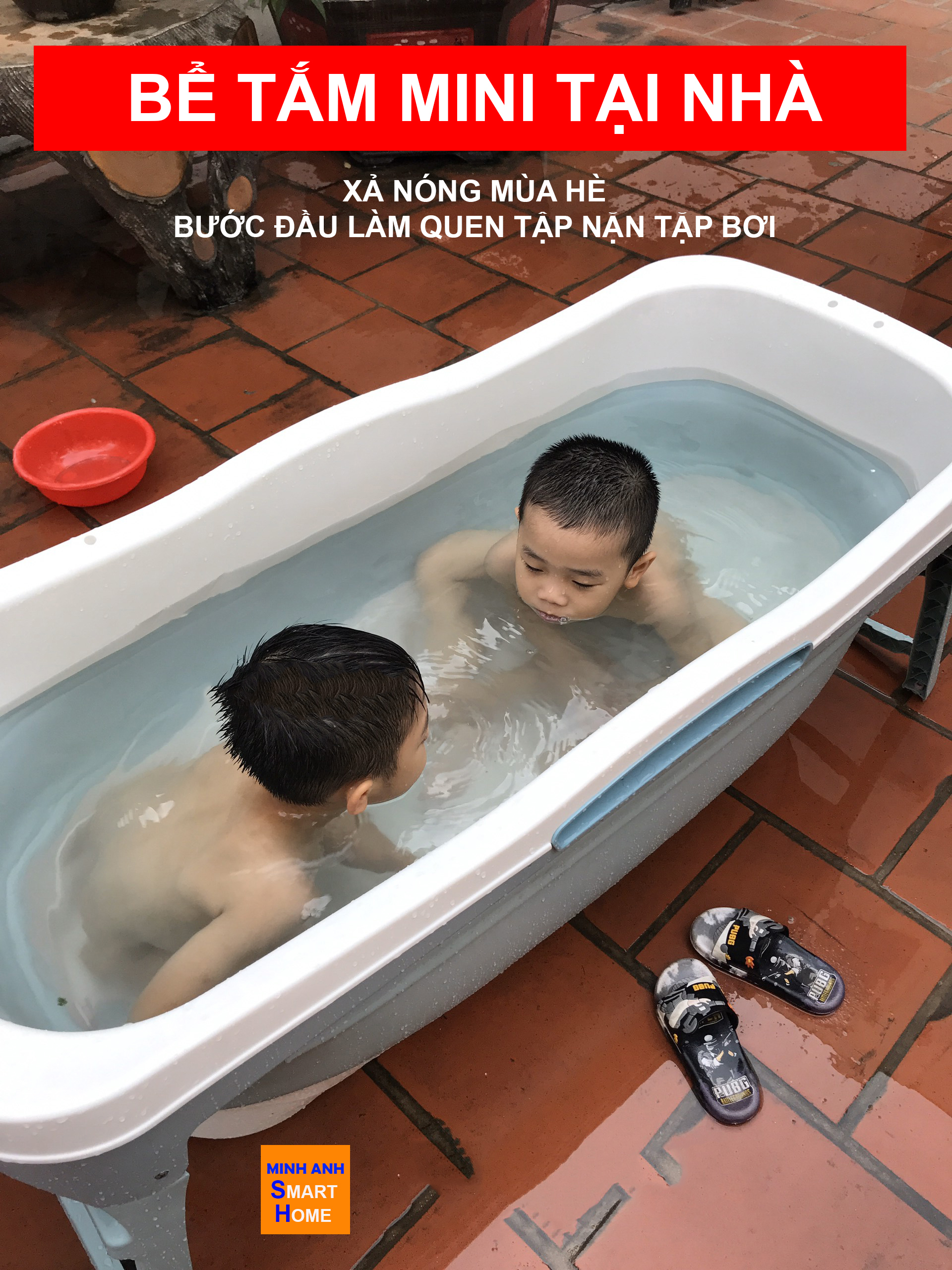 Bồn tắm mini tại nhà an toàn và tiện lợi khi sử dụng, thích là bỏ ra dùng