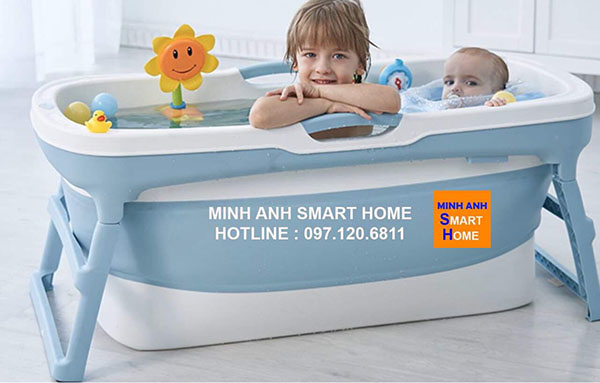 bồn tắm gấp gọn cho trẻ em