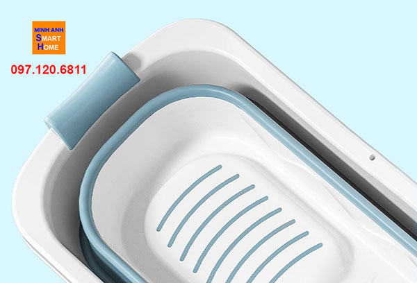 thiết kế đáy bồn tắm gấp gọn chống trơn trượt