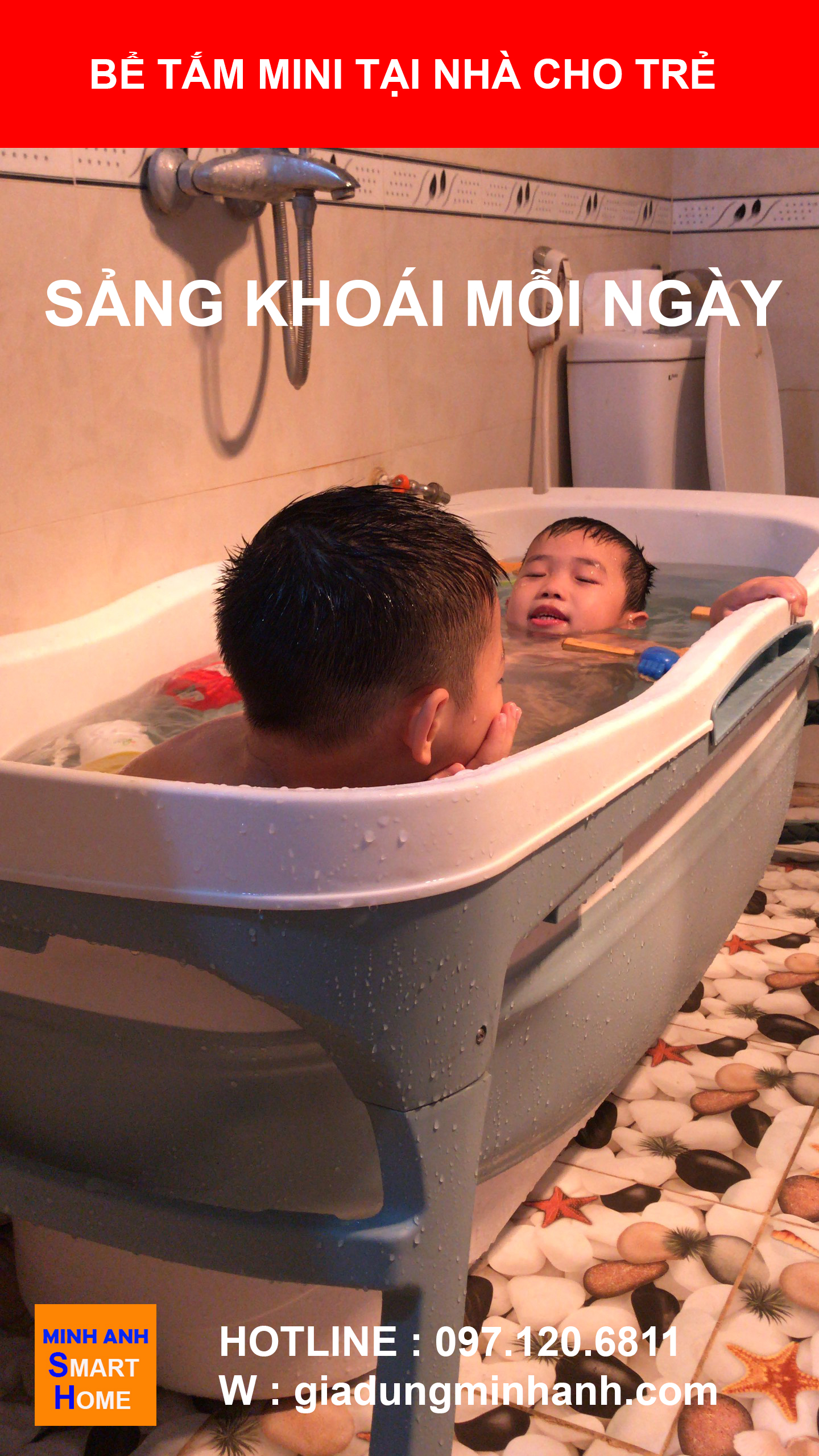 Bồn tắm nhựa cho trẻ em và người lớn