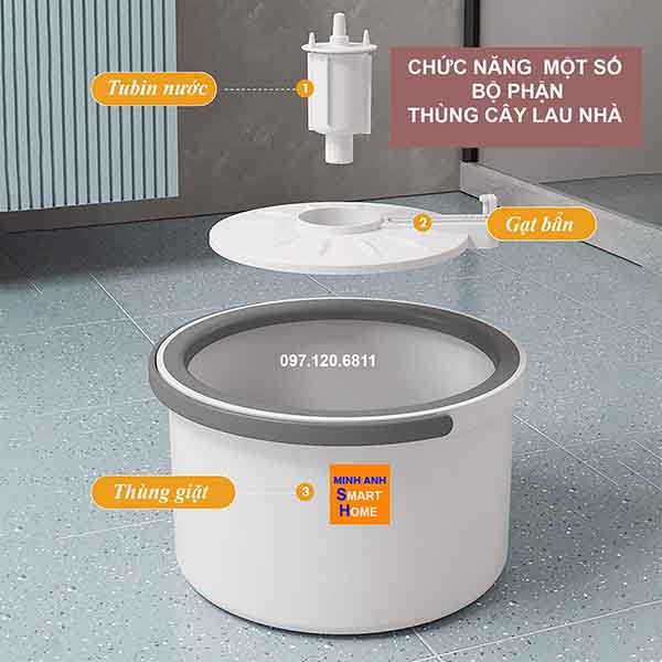Cây Lau Nhà Thông Minh Tự Vắt Tự Tách Nước Bẩn Được Ưa Chuộng Nhất Hiện Nay