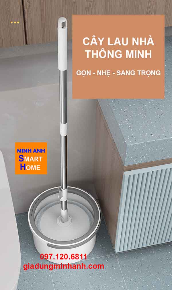 ưu điểm cây lau nhà thông minh gọn nhẹ sang trọng