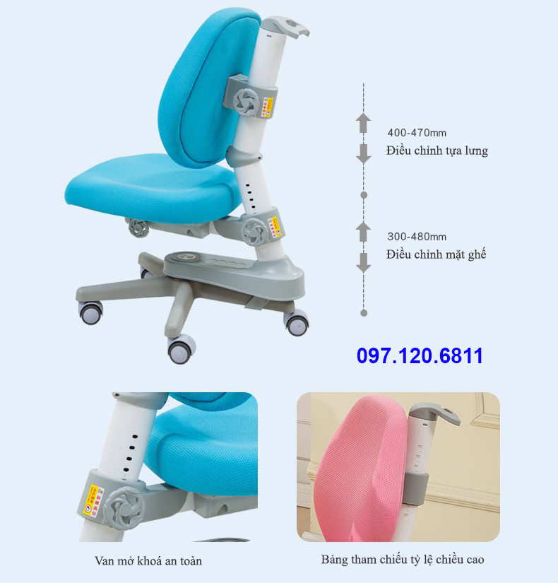 Ghế Chống Gù Cho Học Sinh DRY-502S