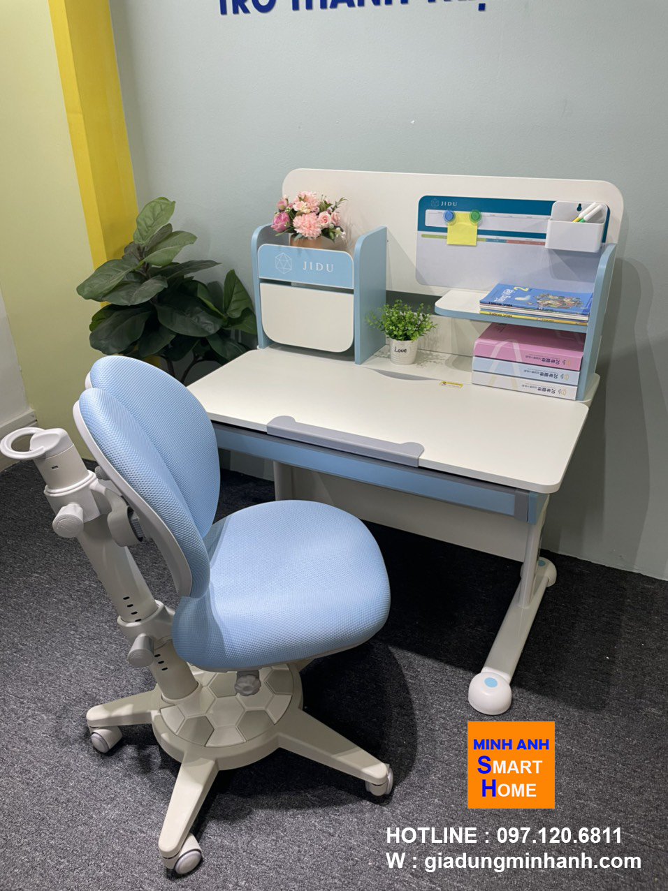 Ghế chống gù cao cấp cho học sinh kết hợp cùng bàn học chống gù chống cận