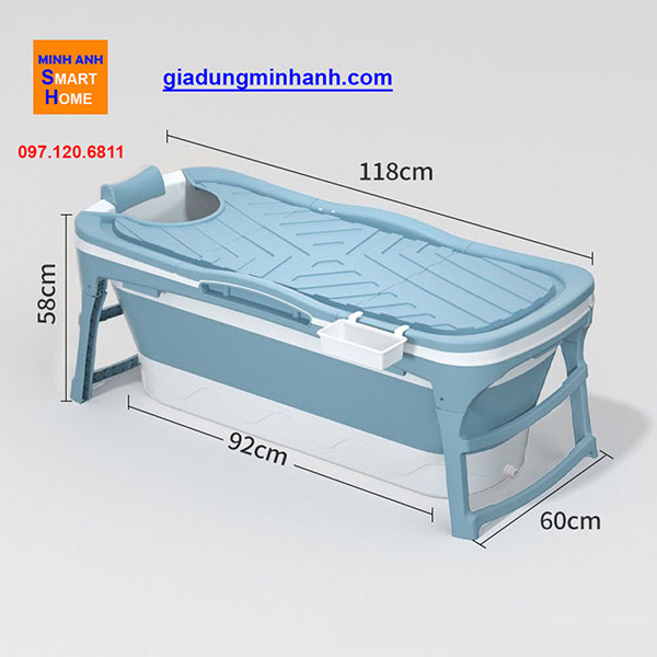 Giá bán bồn tắm nhựa kích thước dài 118cm