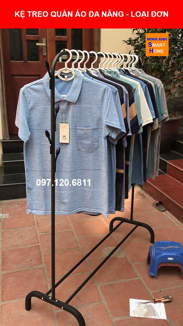 Hình ảnh thực tế giá treo quần áo đơn