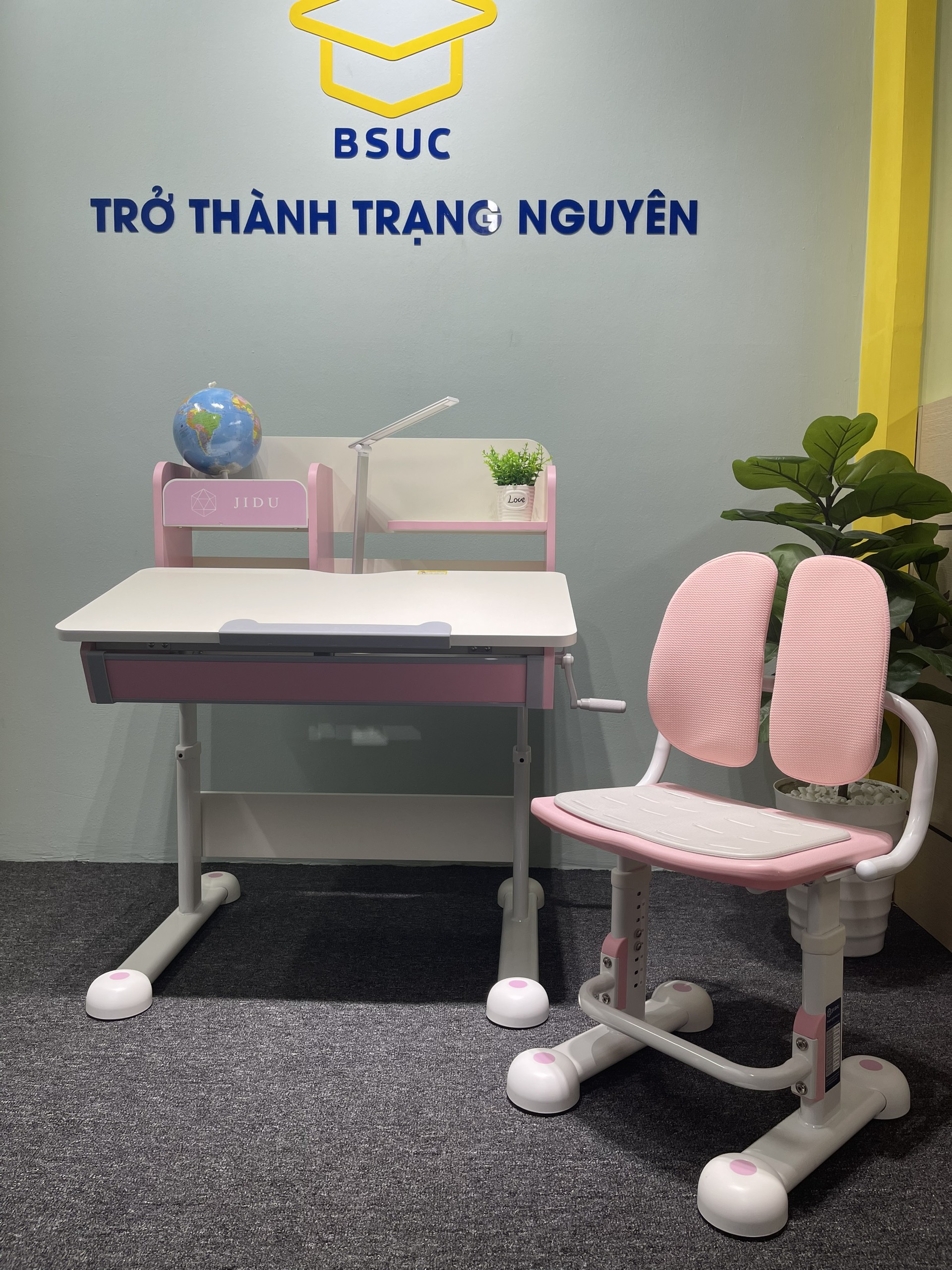 Hình ảnh thực tế ghế chống gù M-167 màu hồng