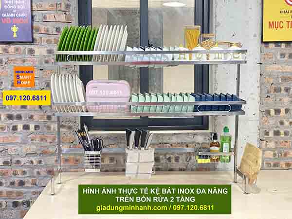 Chất liệu kệ úp chén trên bồn rửa đa năng đa năng