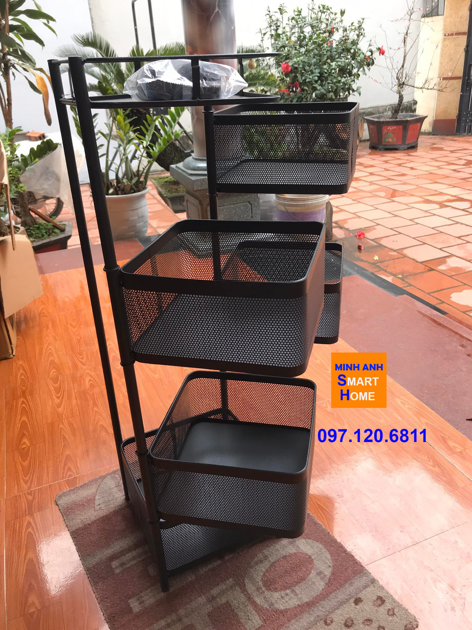 Hình ảnh thực tế kệ xoay đa năng vuông do shop tự chụp 10