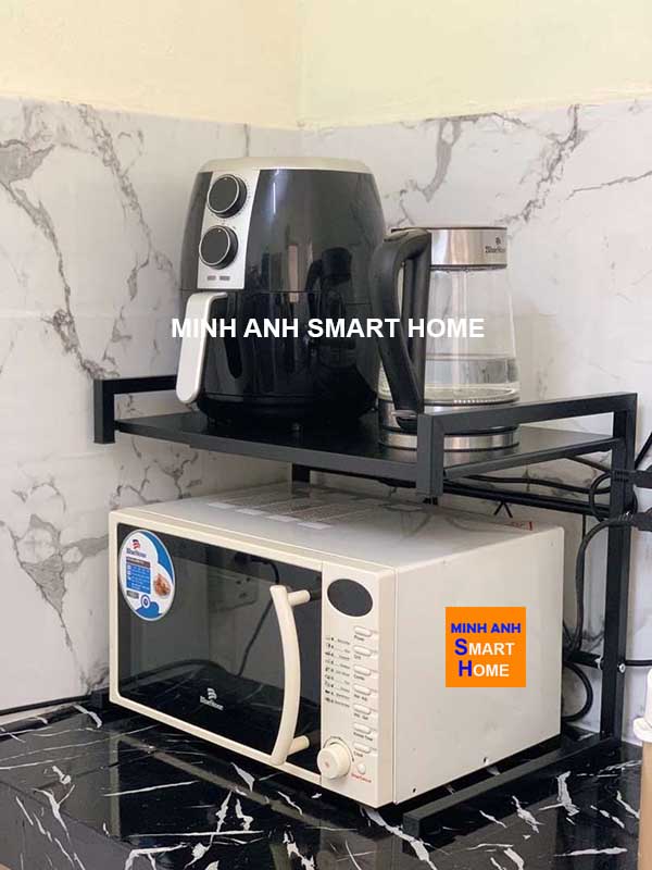 Kệ bếp đa năng 2 tầng co giãn chiều ngang