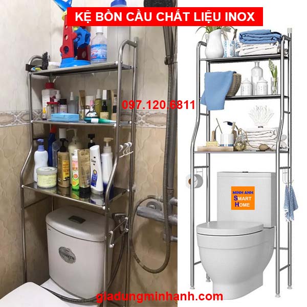 Kệ bồn cầu inox không gỉ