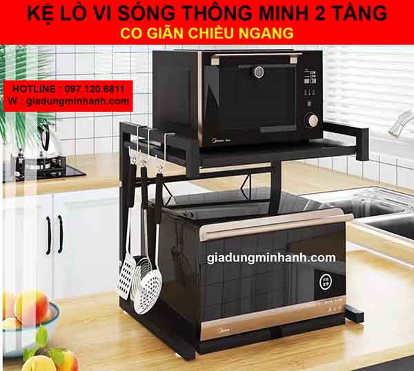 Kệ để lò vi sóng 2 tầng - kệ nhà bếp đa năng 2 tầng