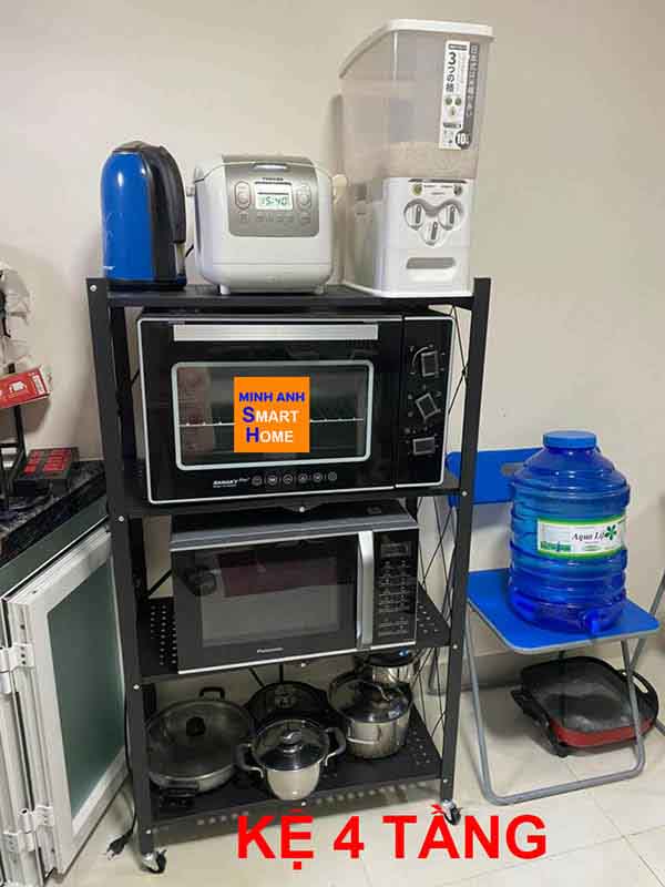 Kệ để lò vi sóng 4 tầng