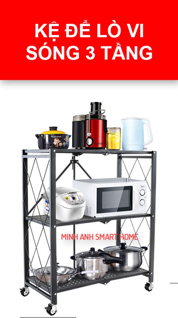 Kệ để lò vi sóng 3 tầng