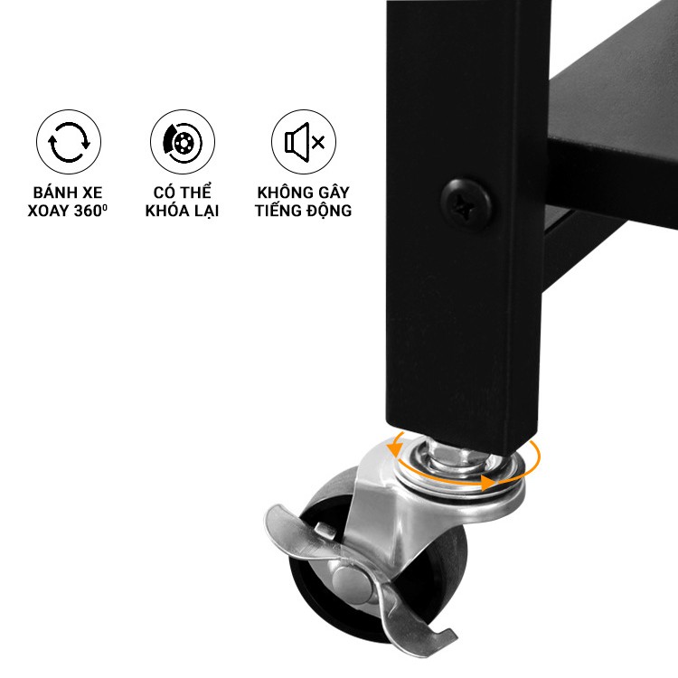 bánh xe kệ gấp gọn đa năng