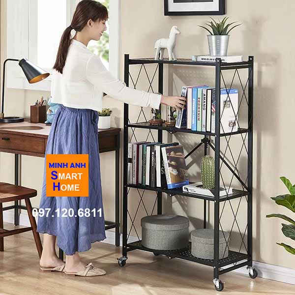 kệ gấp gọn đa năng 4 tầng hàng nhập khẩu cao cấp