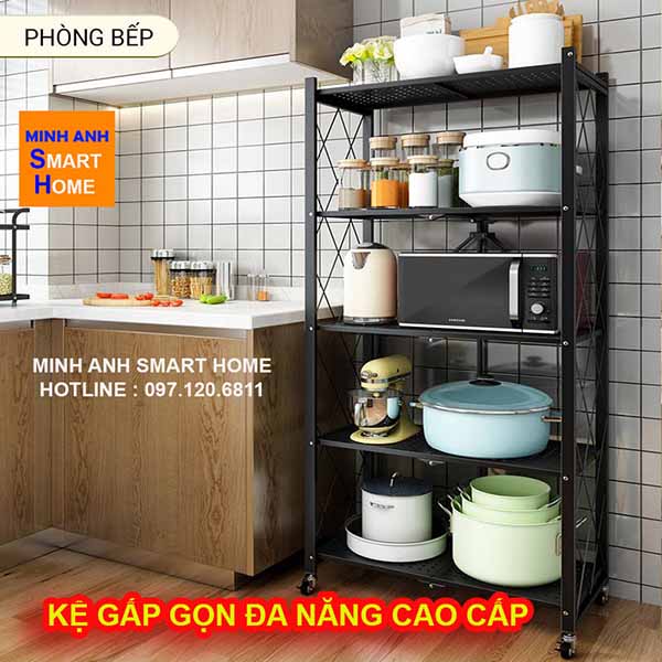 kệ gấp gọn đa năng 5 tầng hàng nhập khẩu cao cấp