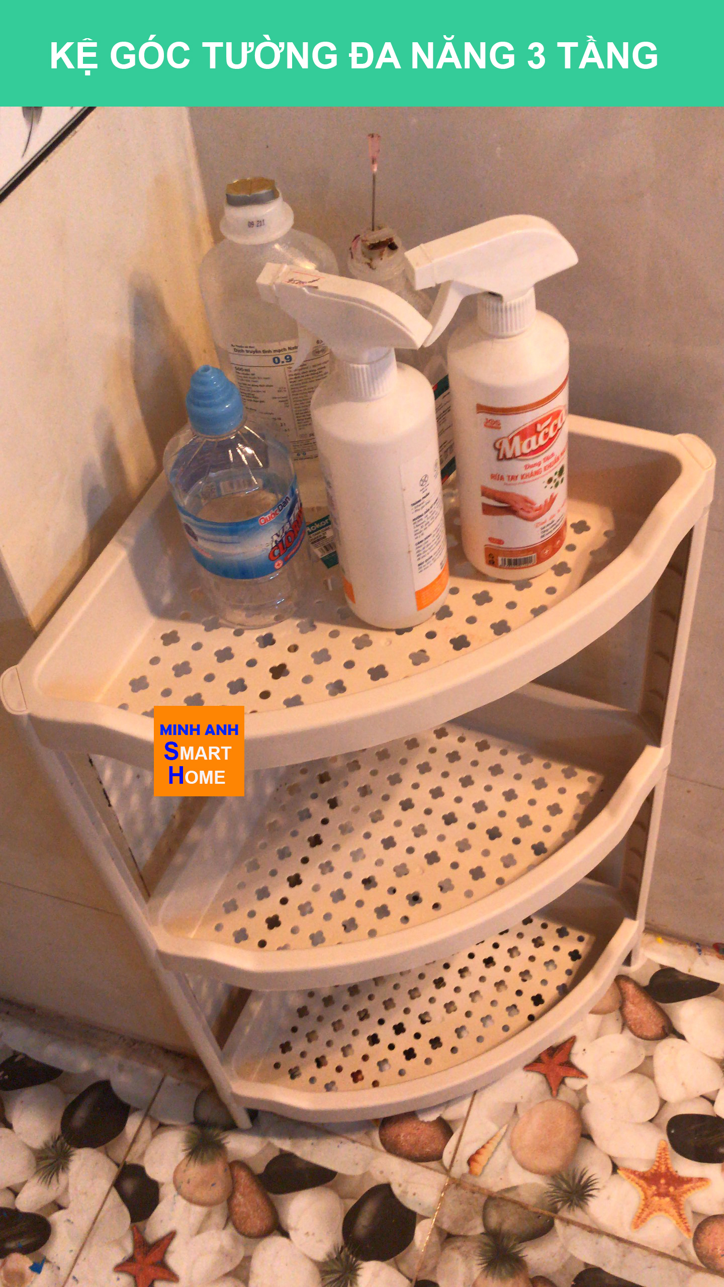 kệ góc nhà tắm đa năng
