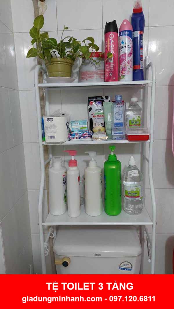 Kệ để sau bồn cầu nhà vệ sinh