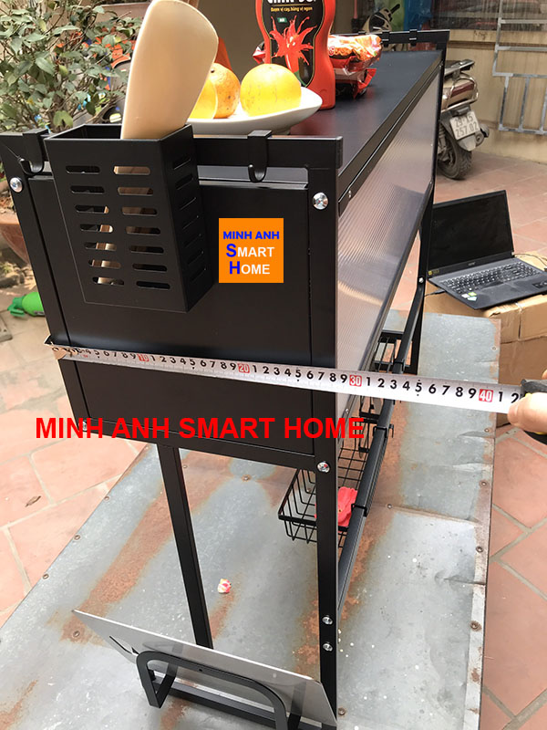 Kệ bát đa năng trên bồn rửa có nắp đậy - hình ảnh thực tế 3