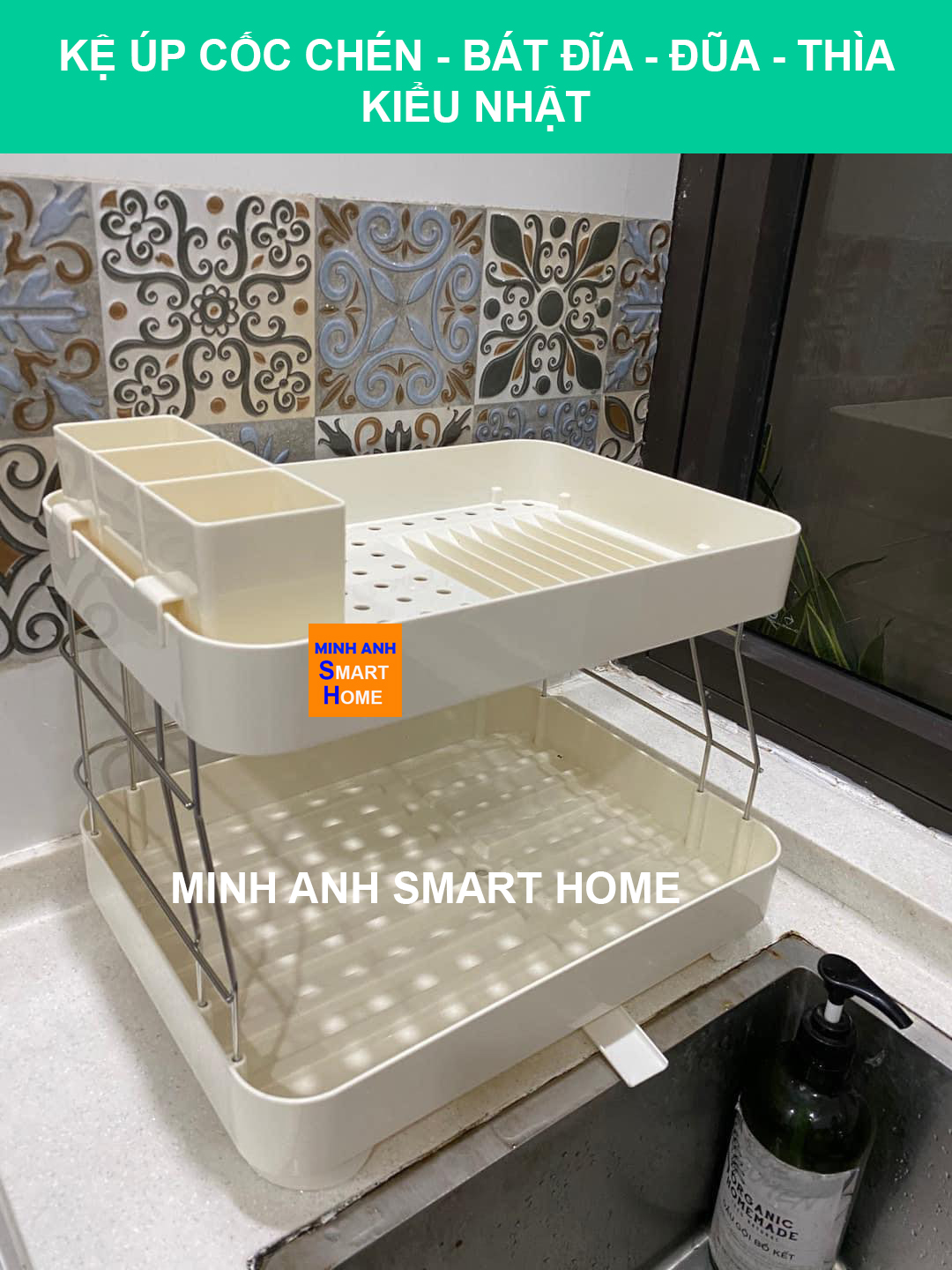 kệ để bát đĩa trên chậu rửa