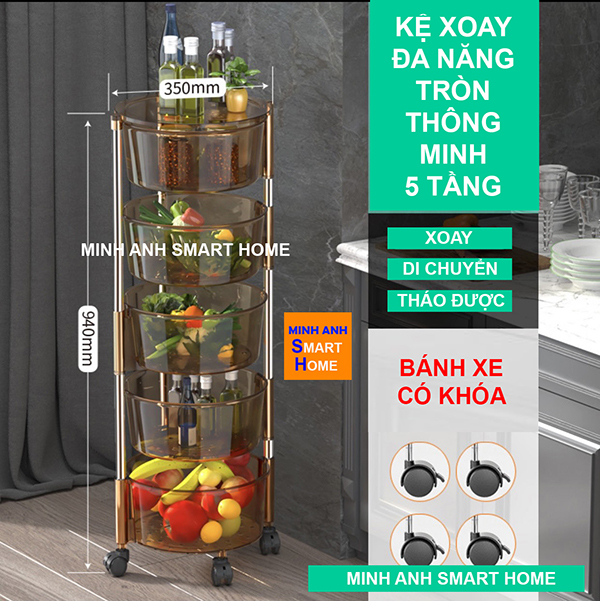Kệ xoay đa năng thông minh thế hệ mới nhất