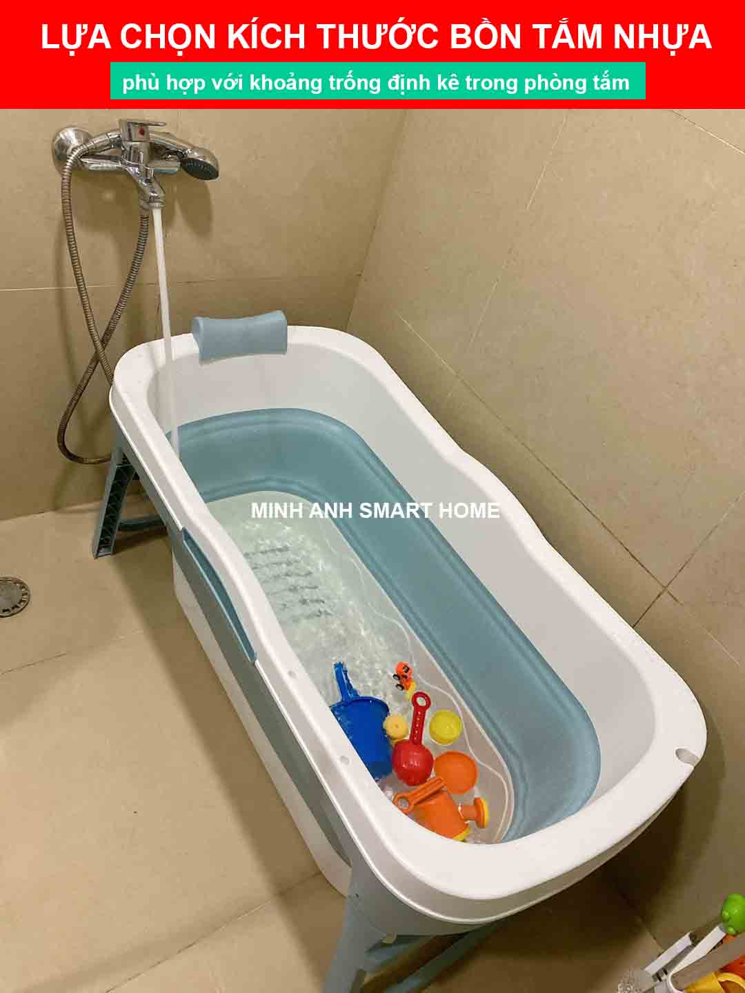 Lựa chọn kích thước bòn tắm bằng nhựa cho người lớn