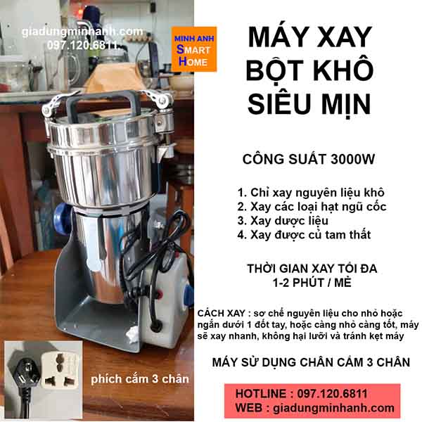 Lưu ý khi sử dụng máy xay bột khô Seka