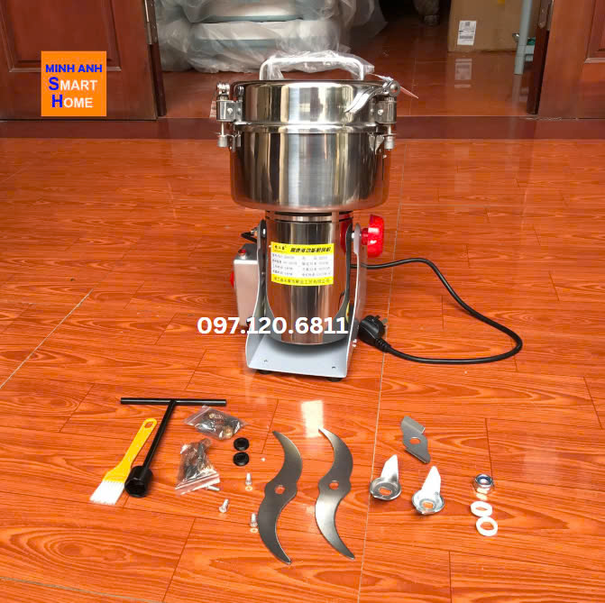 Máy xay bột khô dung tích chứa 2,5kg và bộ phụ kiện tặng kèm