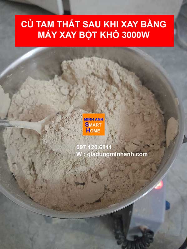 Máy xay bột khô Seka xay củ tam thất thành bột cũng siêu mịn