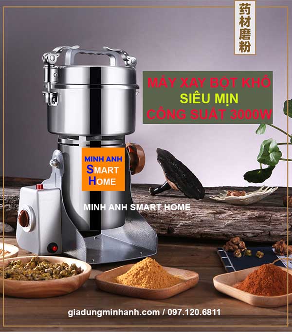 Máy xay củ khô siêu mịn - máy xay hạt khô siêu mịn