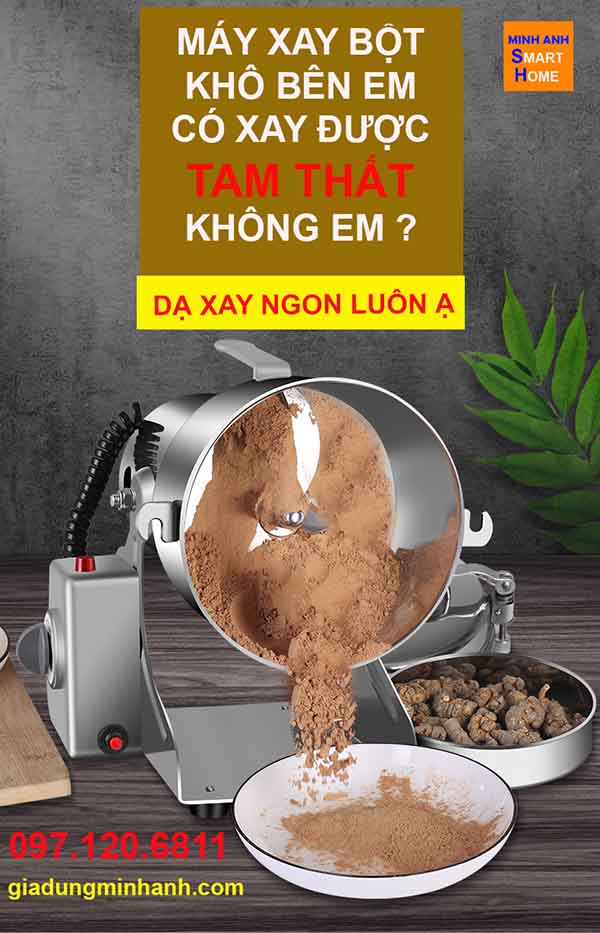 Máy xay tam thất chính hãng Seka công suất 3000w