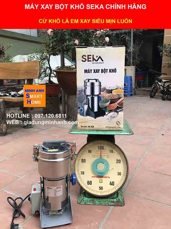 Máy xay thuốc bắc, máy xay dược liệu seka