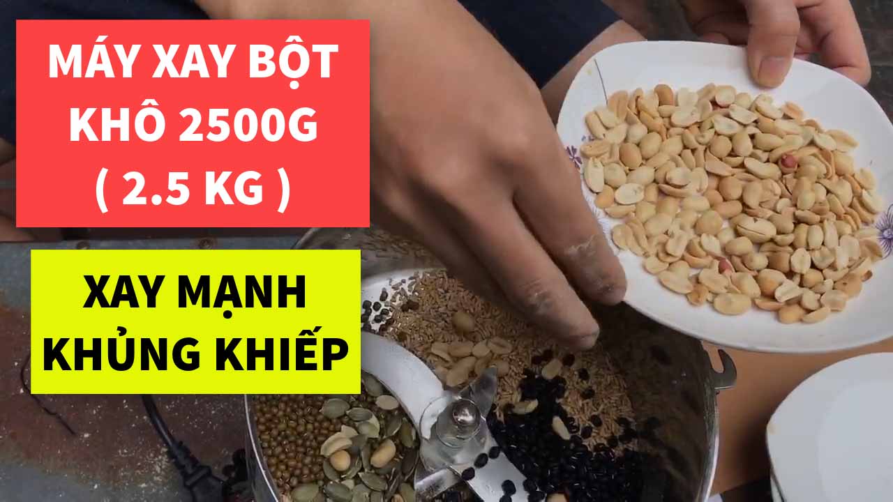 Máy Xay Bột Khô Siêu Mịn 2500g 2,5kg Công Suất 4200w
