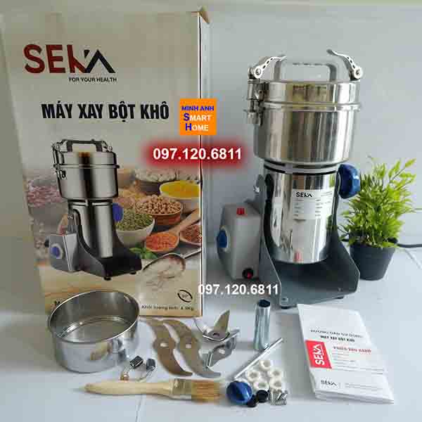 Bộ sản phẩm máy xay bột khô seka