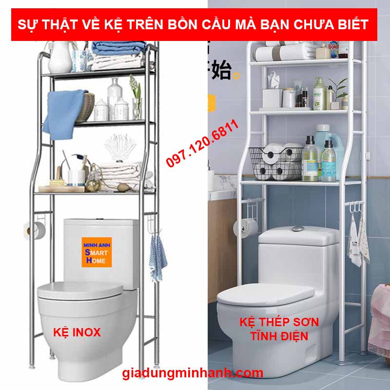 Sự thật về kệ bồn cầu, kệ toilet mà bạn chưa biết