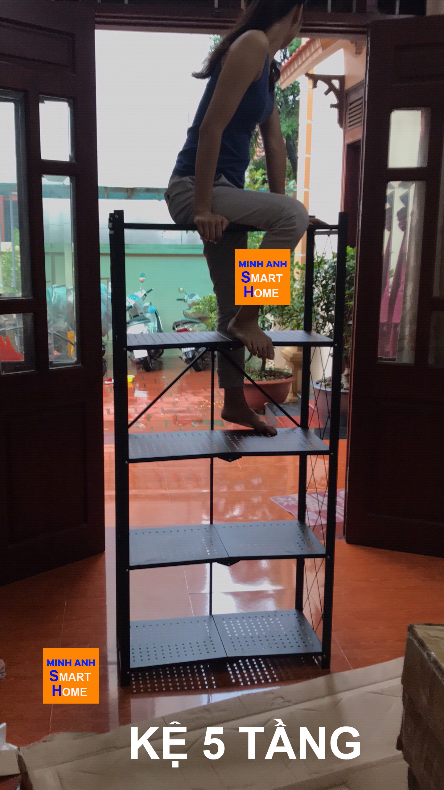 Tải trọng kệ để đồ 5 tầng