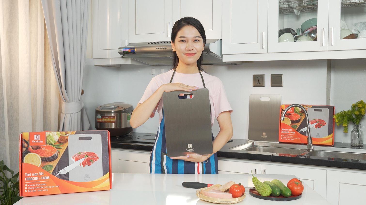  thớt inox 304 foodcom